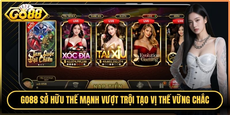 Go88 Clubde 🎖️ Truy Cập Trang Chủ Go88 | Tài Xỉu Go 88 8 Go88 sở hữu loạt thế mạnh vượt trội tạo vị thế vững chắc trên thị trường
